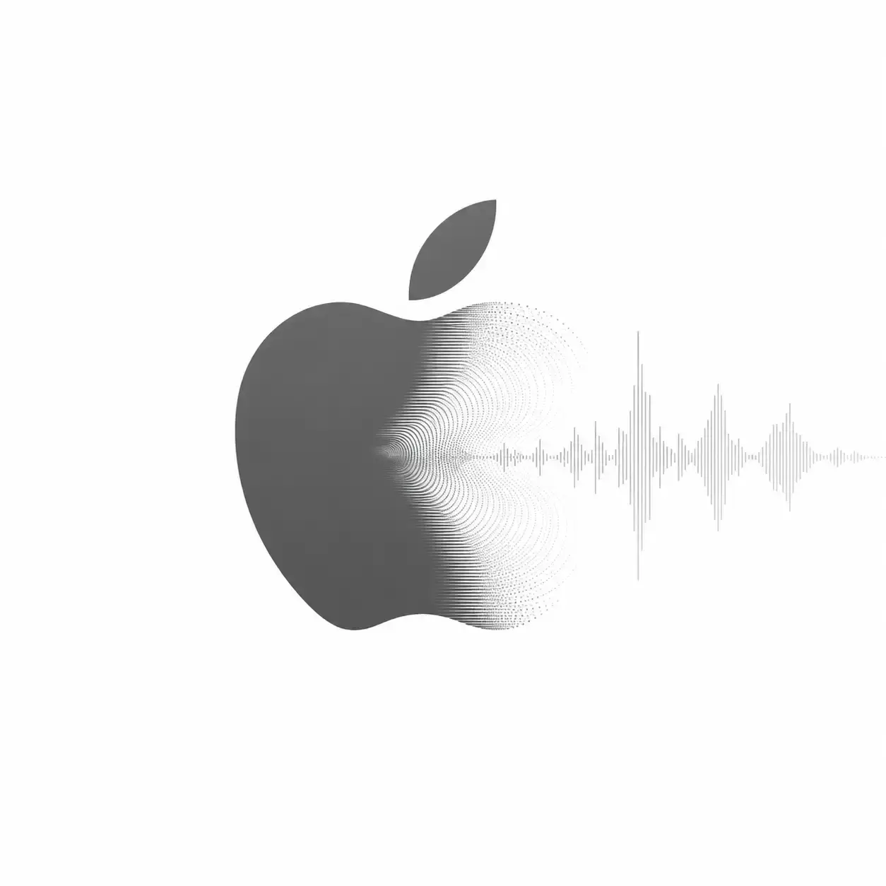 蘋果 AirPods 與無聲語音識別技術概念圖